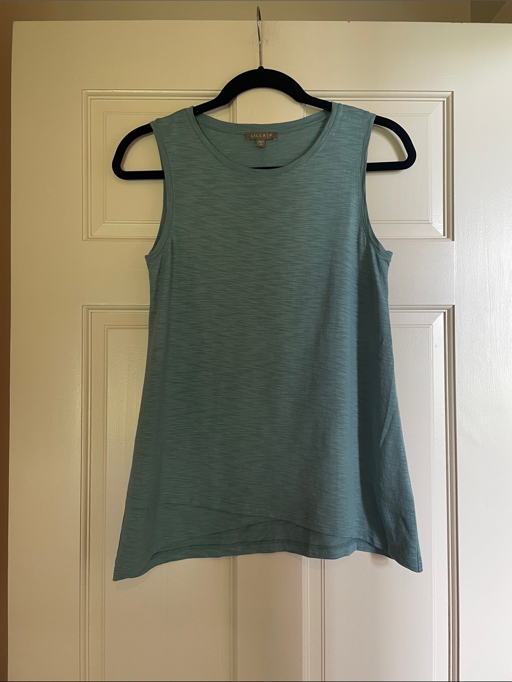 Lilla P Seafoam Tank Top — Soft Teal Slub Knit